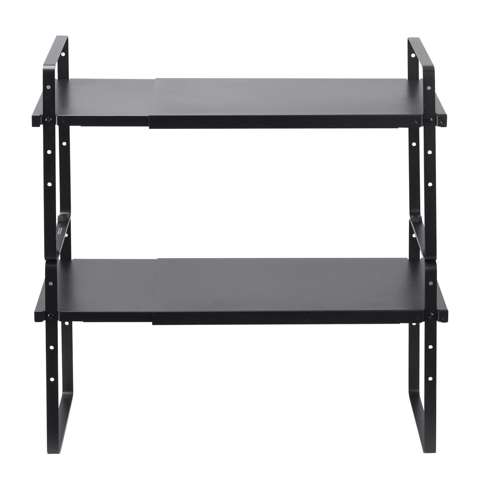 KFFKFF Flexible Kitchen Cabinet Storage, 2 Level Expandable Cabinet Organizer, Stackable Shelf for Countertop Storage, Shelf Elevators for K