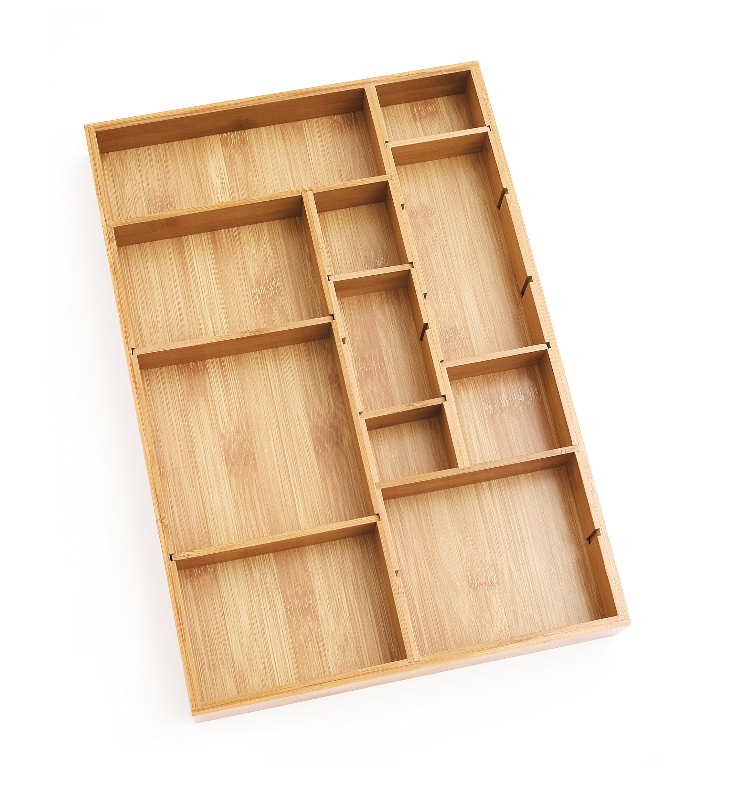 Bamboo Adjustable Drawer Organizer
