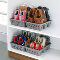 Savings Storage Shoe Tray Storage Shelves Plastic Shoes Rack for Entryway Plastic Organizer Box Shoe Storage Rack Sho...