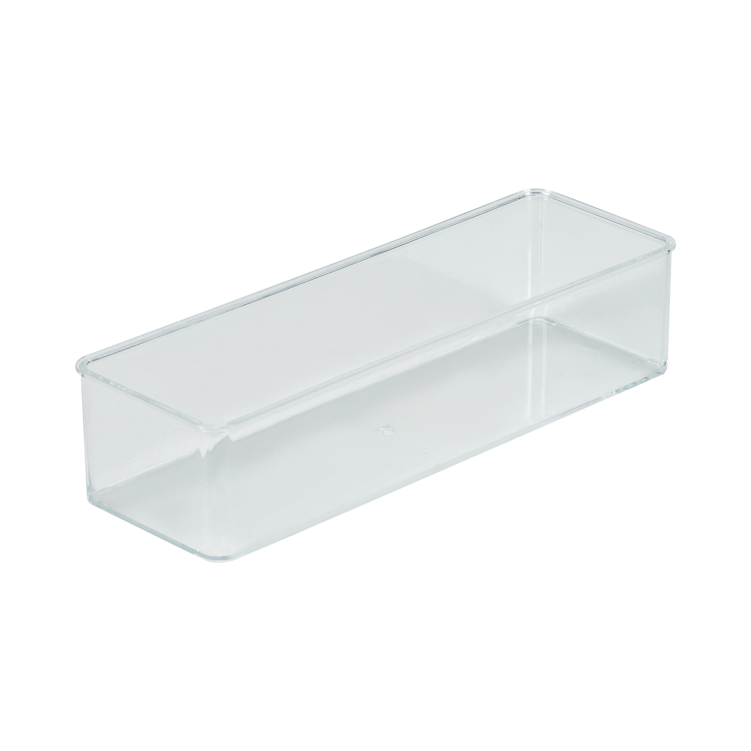 Medium 9" x 3" Narrow Drawer Organizer, Clear