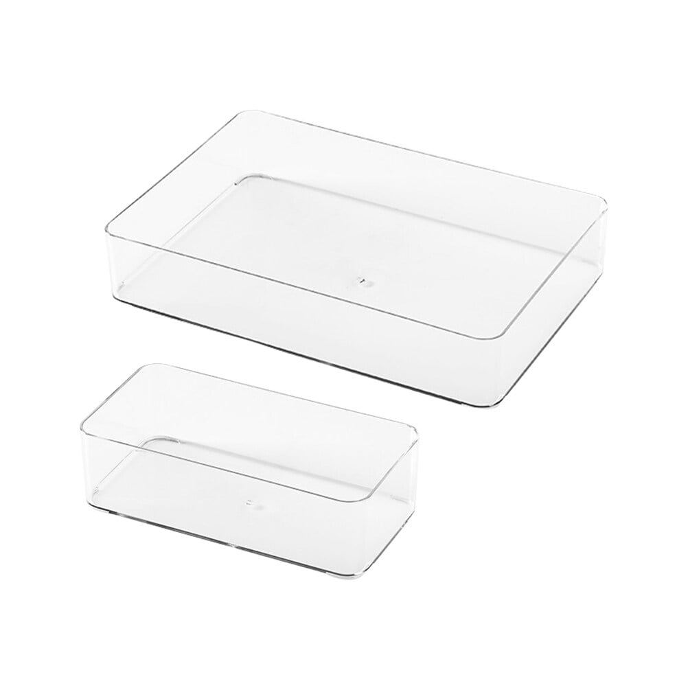 2Set Drawer Organizers Transparent PP for Household Items Kitchen and Bathroom - Image 5