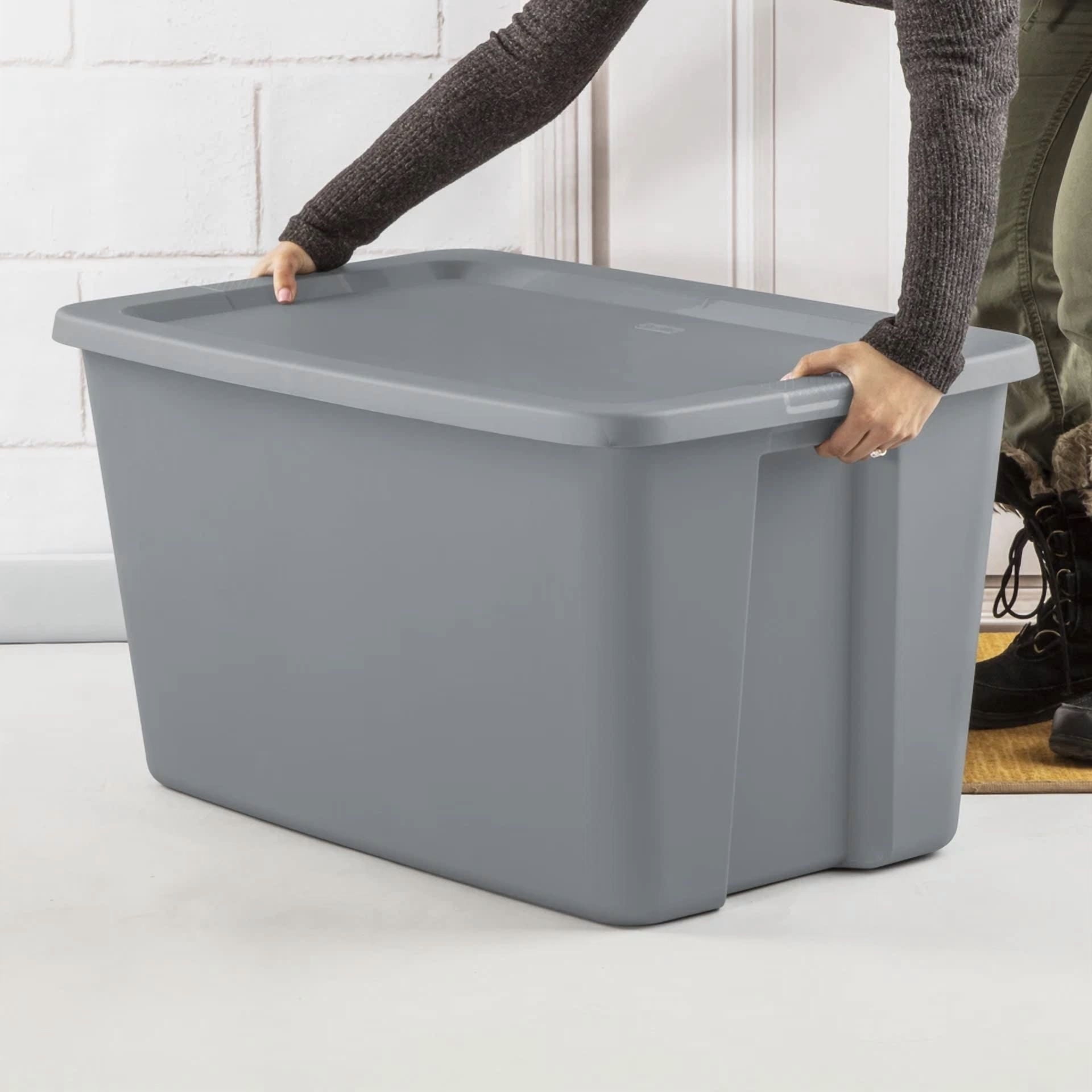 BEST- Extra Large Storage Bin, 30 Gallon Plastic Storage Container,Gray - Image 4