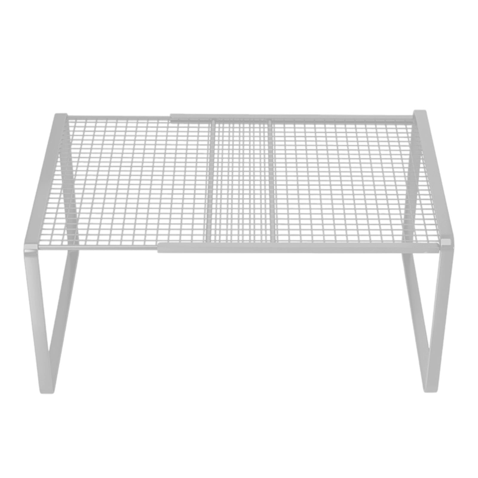 Adjustable Cabinet Shelf Organizer, Expandable Stackable Storage Rack for Closet Pantry, Space Saving Divider for Sho... - Image 2