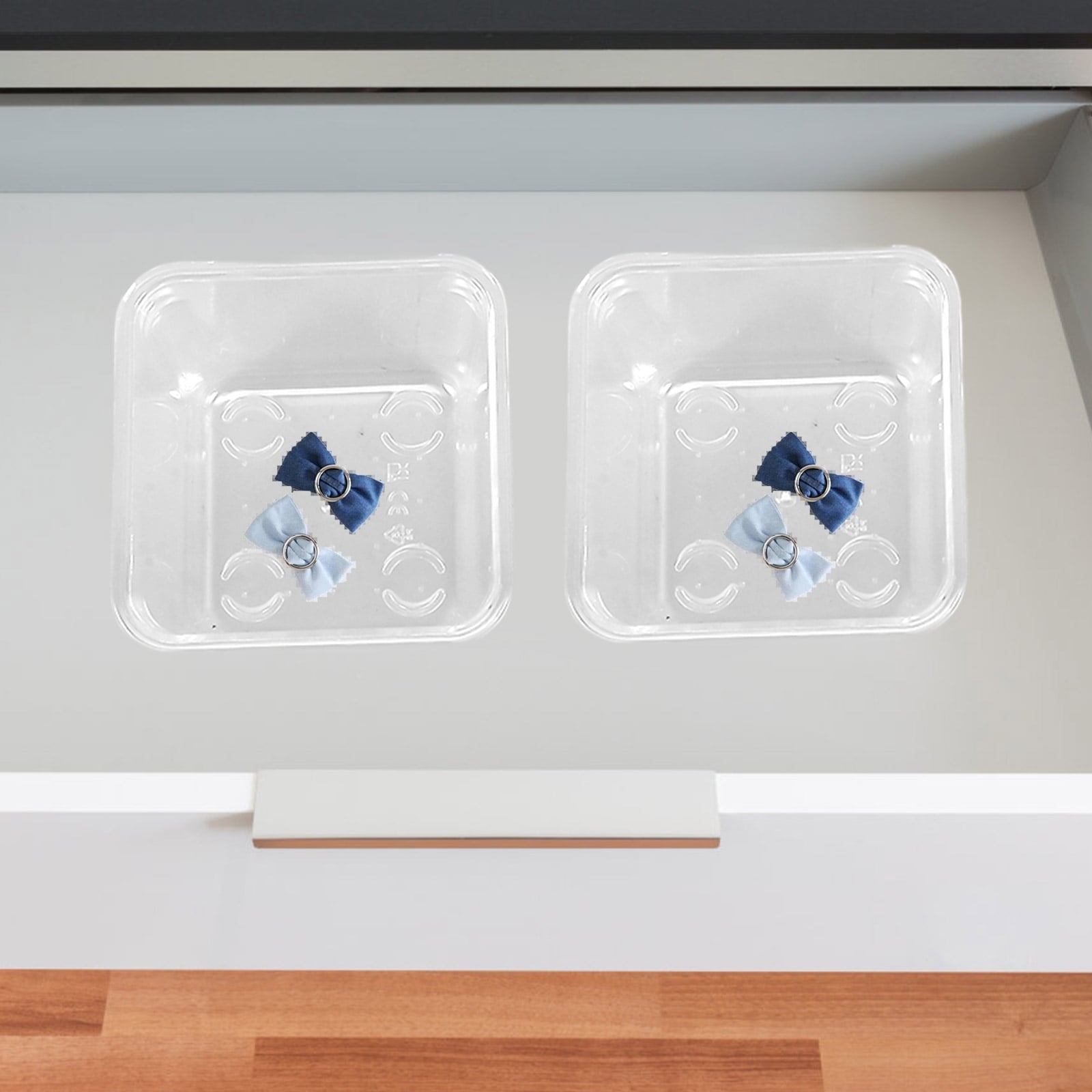 13pcs Plastic Dresser Drawer Organizers Drawer Storage Bin for Pens Gadgets - Image 4