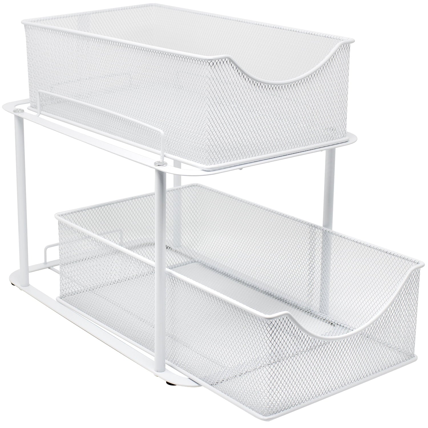 2-Tier Organizer Baskets with Mesh Sliding Drawers - Image 2