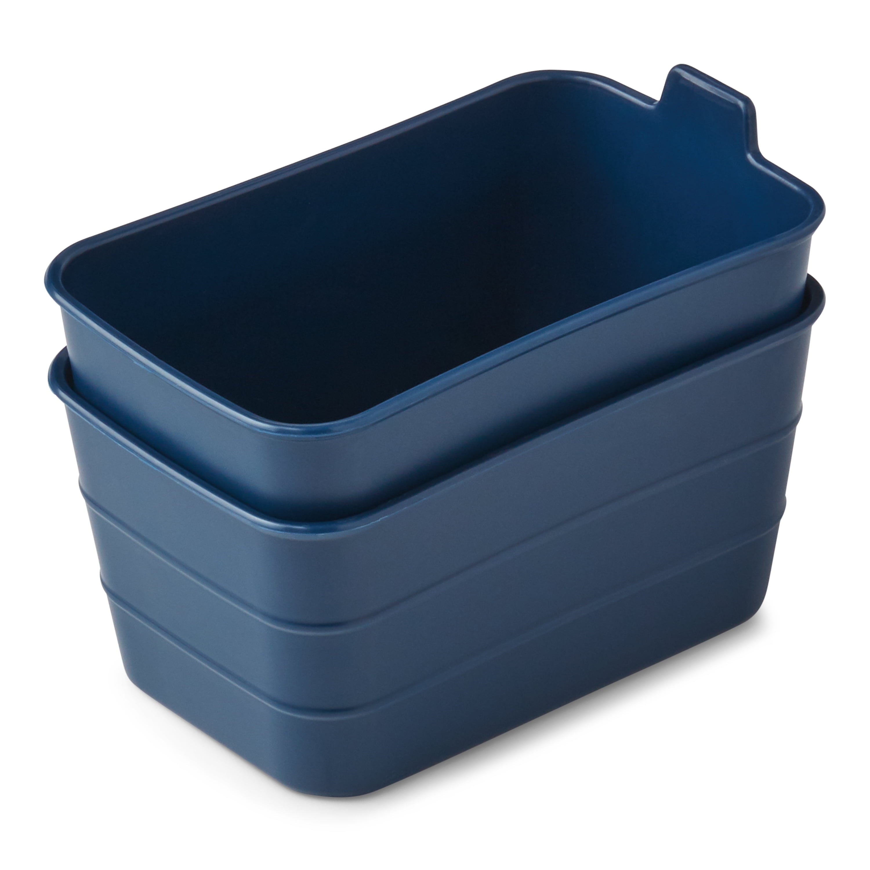 Set of 5 Flexible Drawer Storage Organizers, Navy Teal Gray, Case of 6, 30 Piece - Image 2