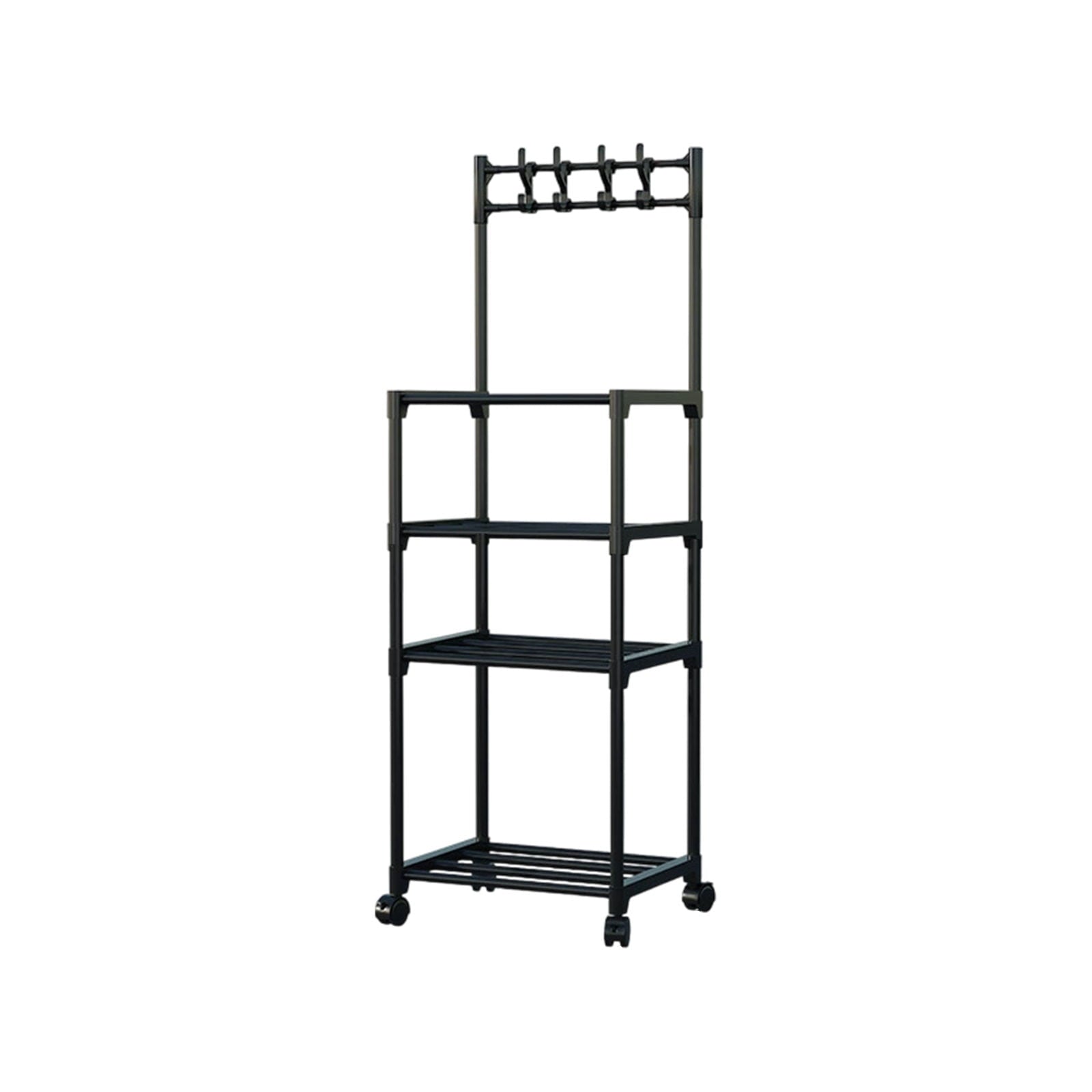 Entryway Coat Rack, Shoe Organizer Storage, Shoes Rack Shelf Coat Rack With Hooks, Storage Organizer For Home Office ... - Image 2