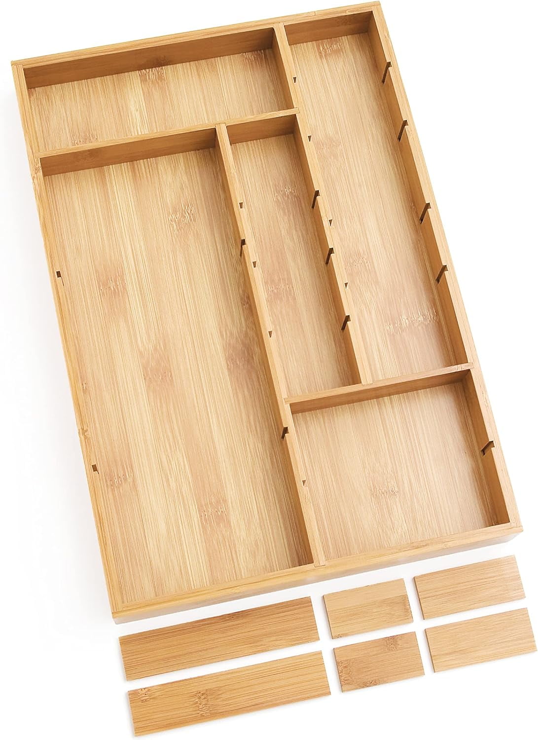 Bamboo Adjustable Drawer Organizer - Image 2
