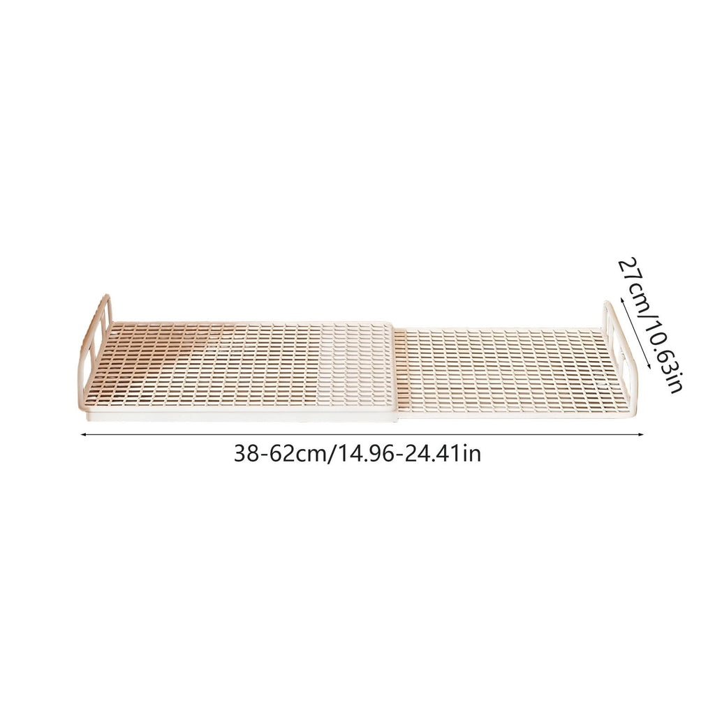 Expandable Cabinet Storage Shelf, Stackable Organizer Rack for Space Saving, Multi Use Shelf for Kitchen Bathroom Pan... - Image 2