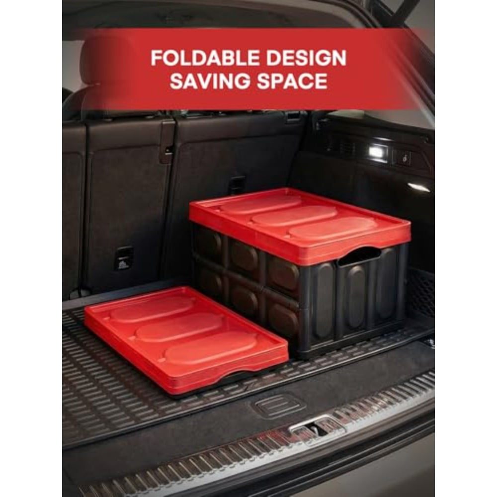 Bins with Lids 3 Packs Stackable Bins with Handles for Organizing Camping and Tools Heavy Duty Capacity - Image 3