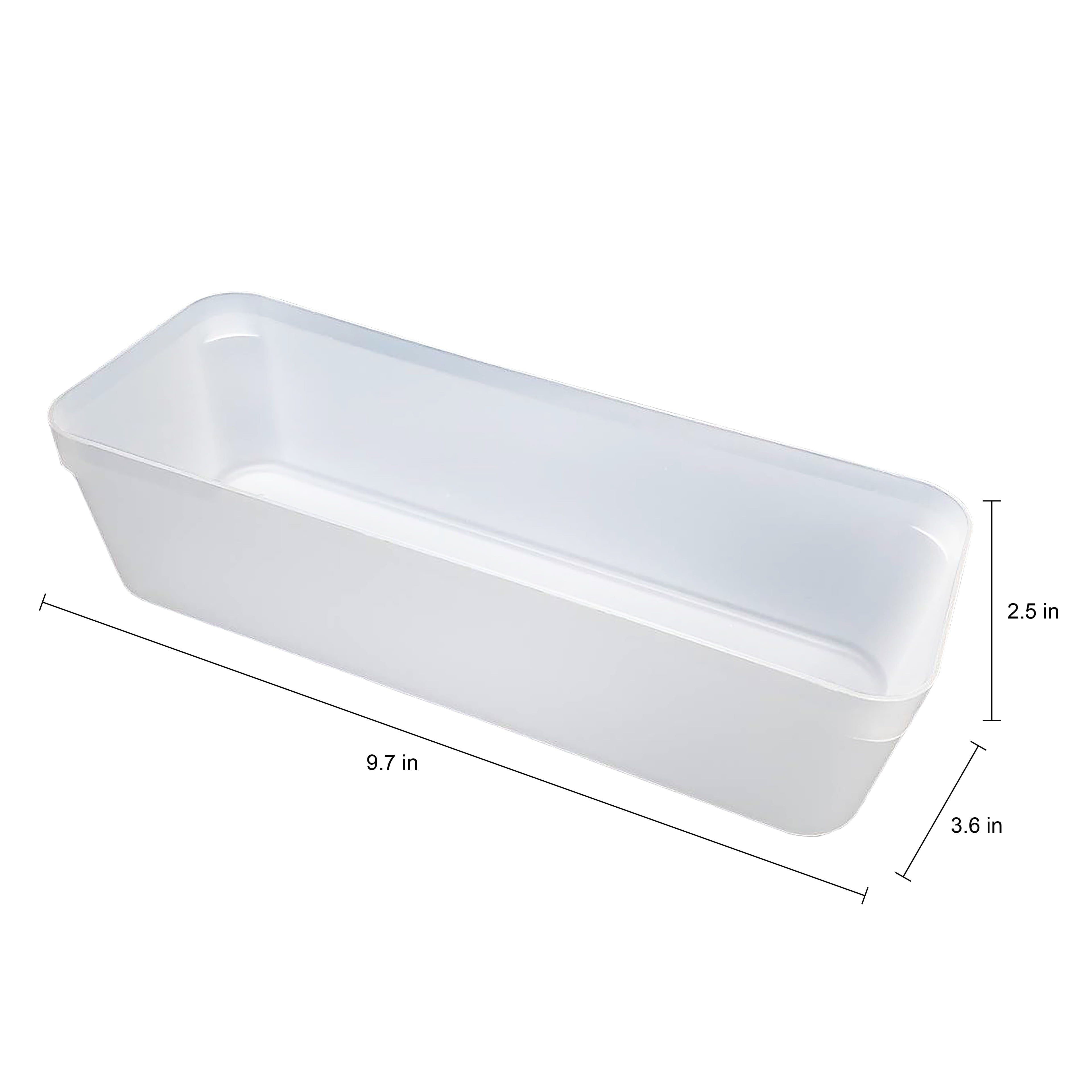 9.7" Clear Drawer Organizer Set for Craft Supplies - Tools & Office Drawers - Lightweight & Stackable - 24 Pack - Image 3