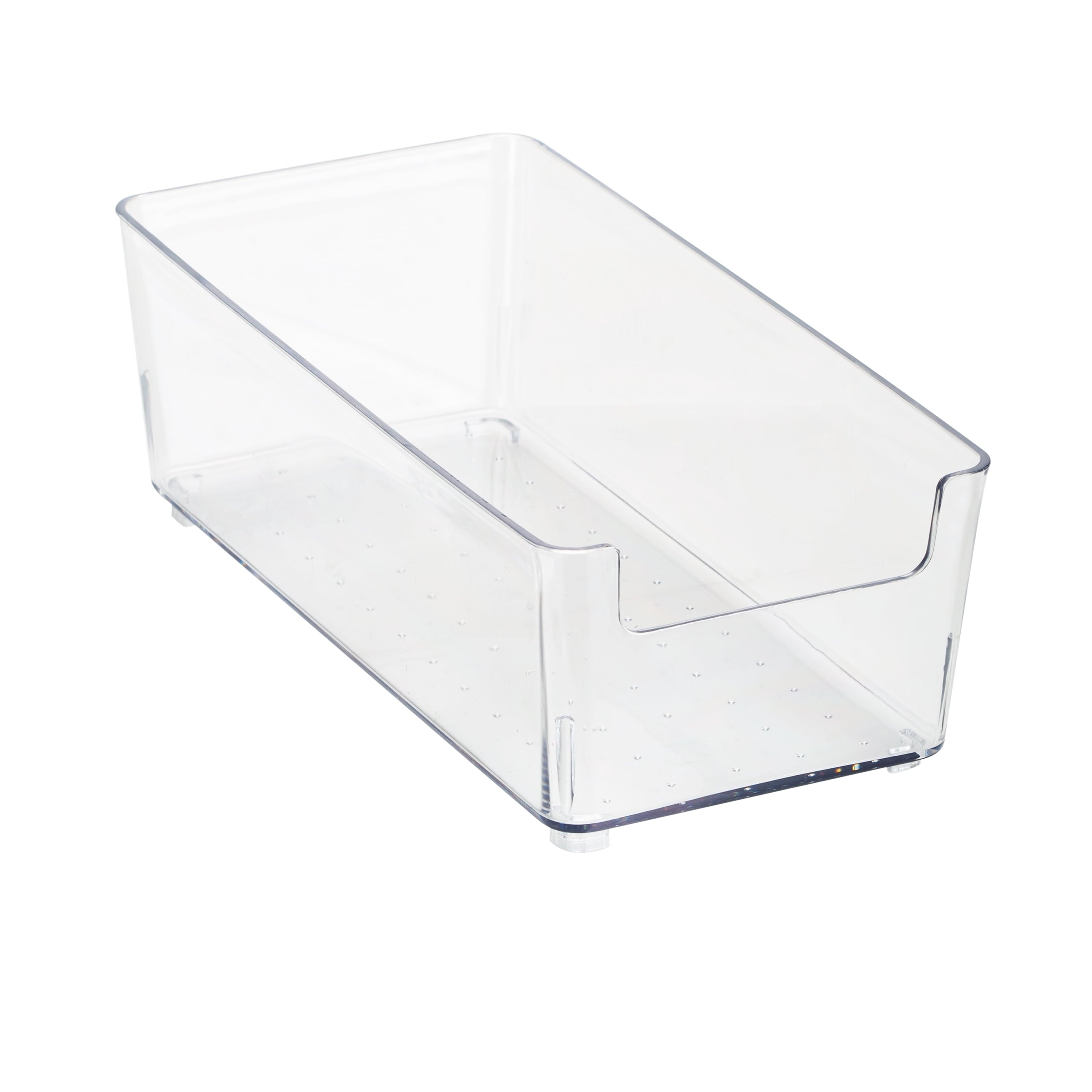 3 Pack Small Rectangular Drawer Organizer, 7.72" L x 3.74"W , Clear - Image 2