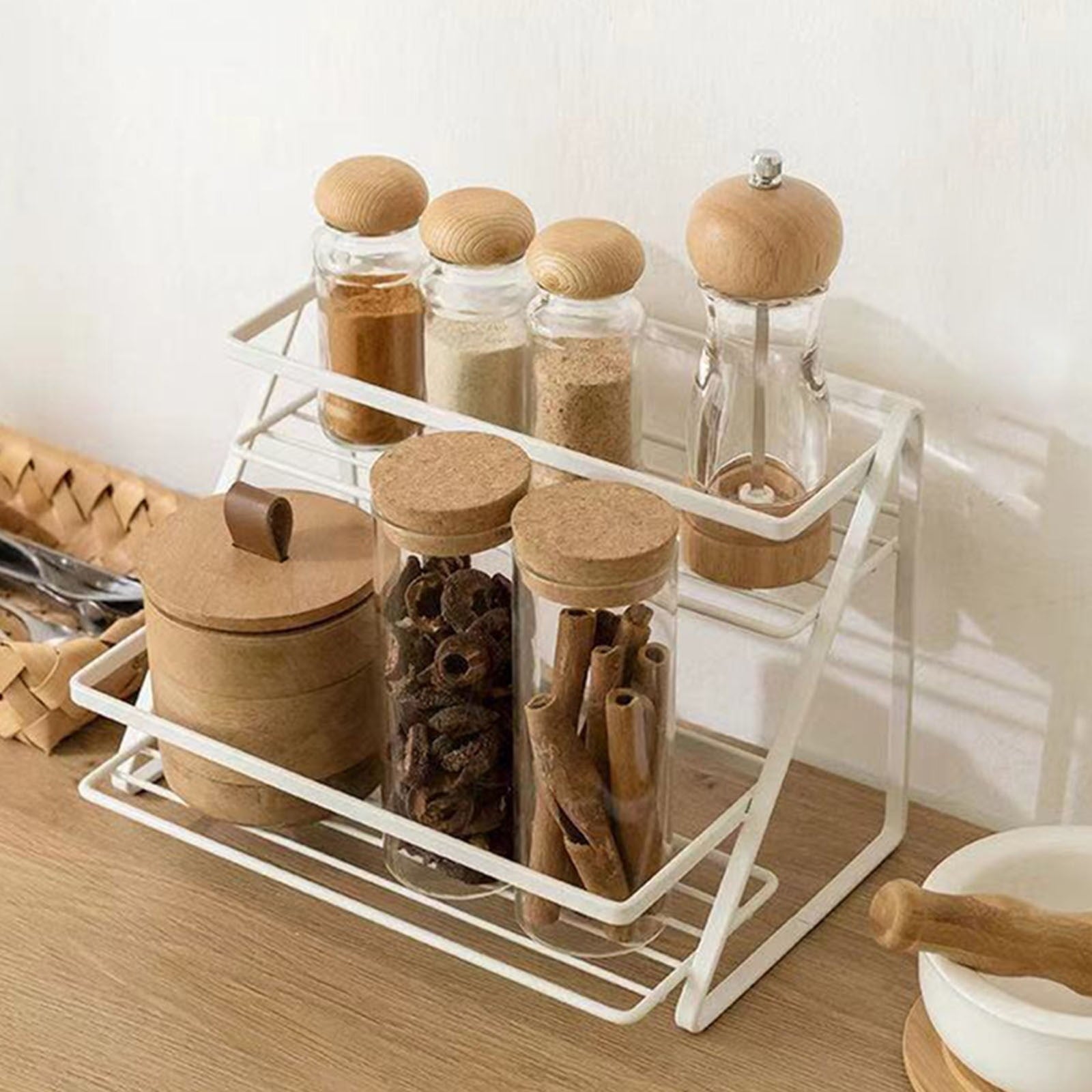 Cabinet Organizer Shelf Rack for Kitchen Counter Bedroom and Bathroom Home Textile - Image 4