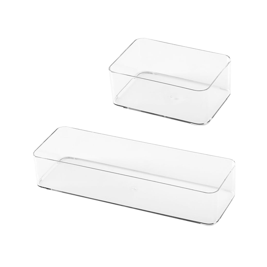 Plastic Drawer Organizer 2-Pack for Kitchen, Office, and Home Storage Solutions - Image 4