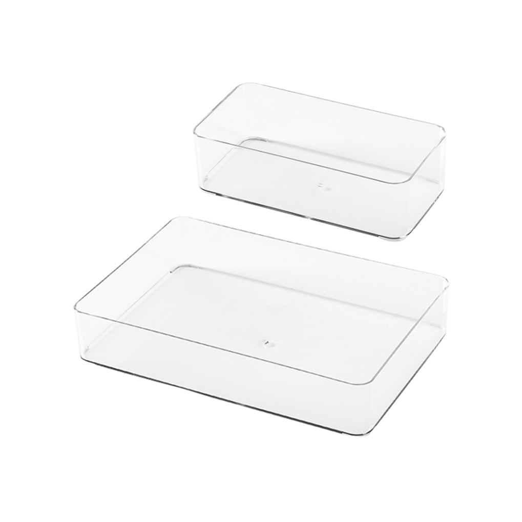 2-Pack Multi-Function Transparent Drawer Organizers for Kitchen, Office, Closet Storage and Home Organization - Image 5
