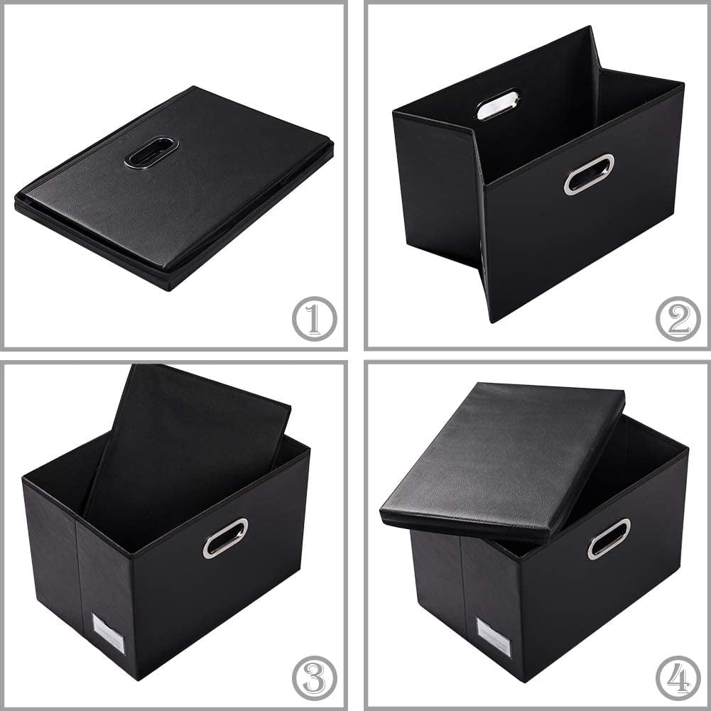 Large Foldable Storage Bins with Lids [3-Pack] - Image 5