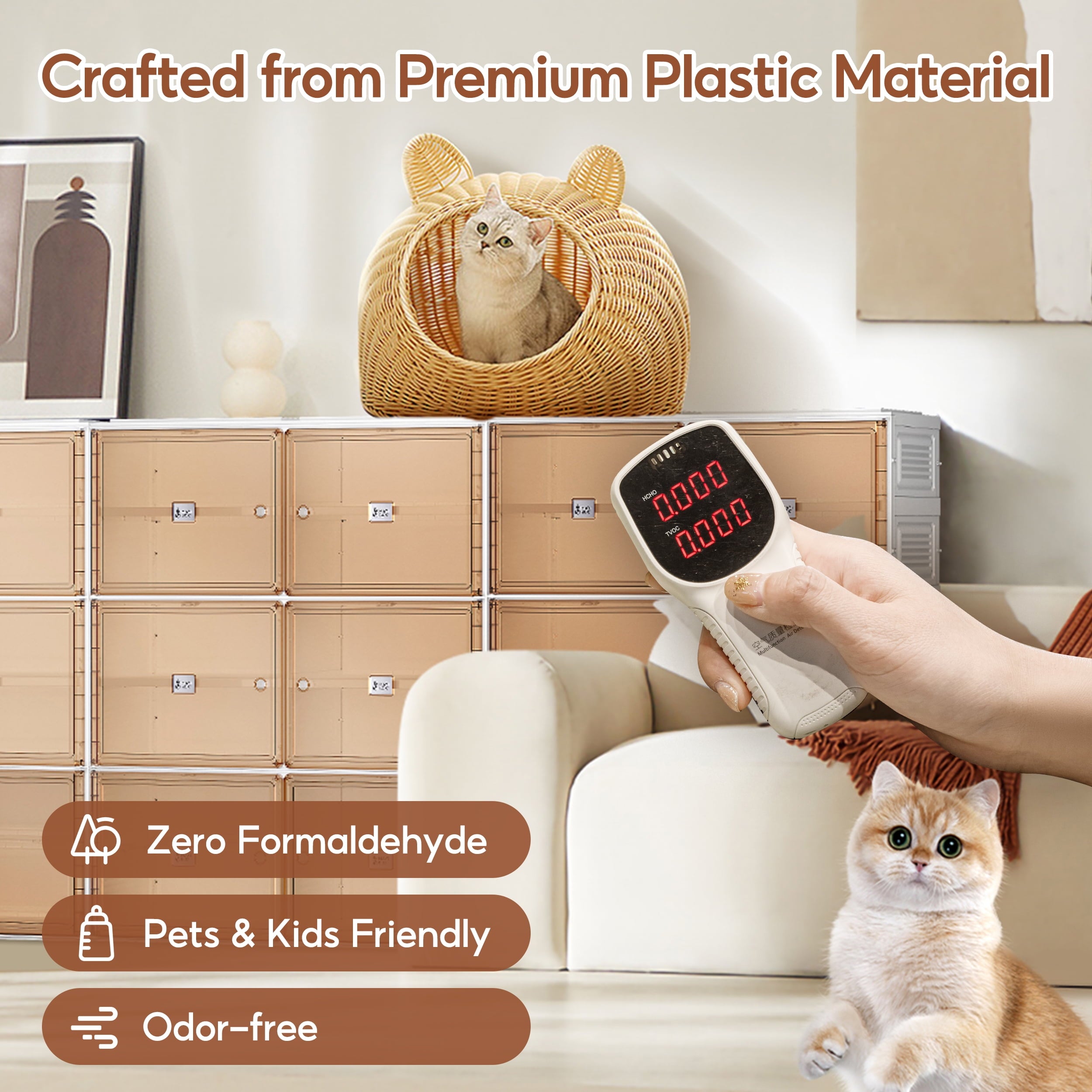 VIPBOX 6 Tiers Portable Plastic Shoe Organizer with Clear Magnetic Doors for 24 Pairs Storage - Image 5