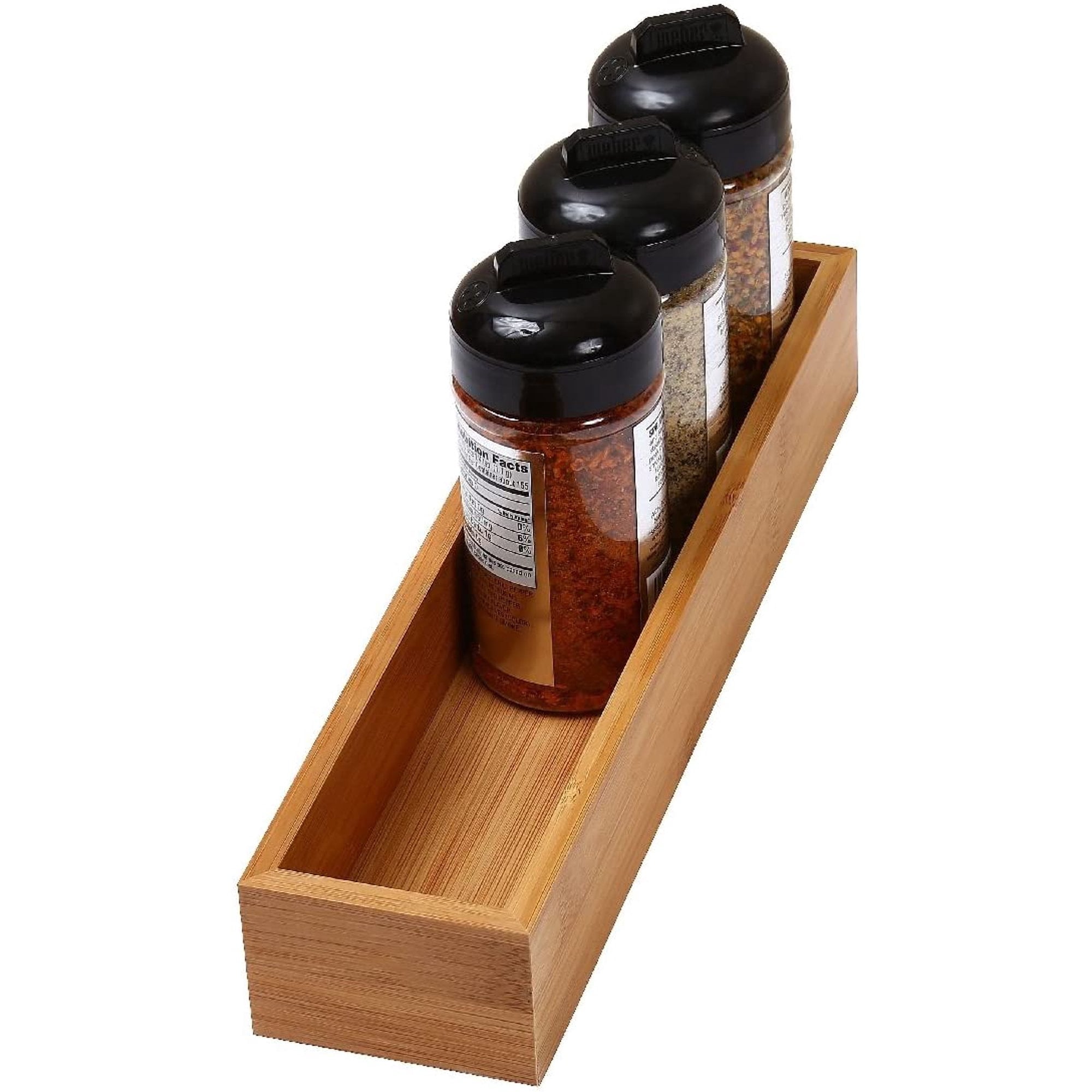 Bamboo Drawer Organizer Storage Box, Adult Brown - Image 2