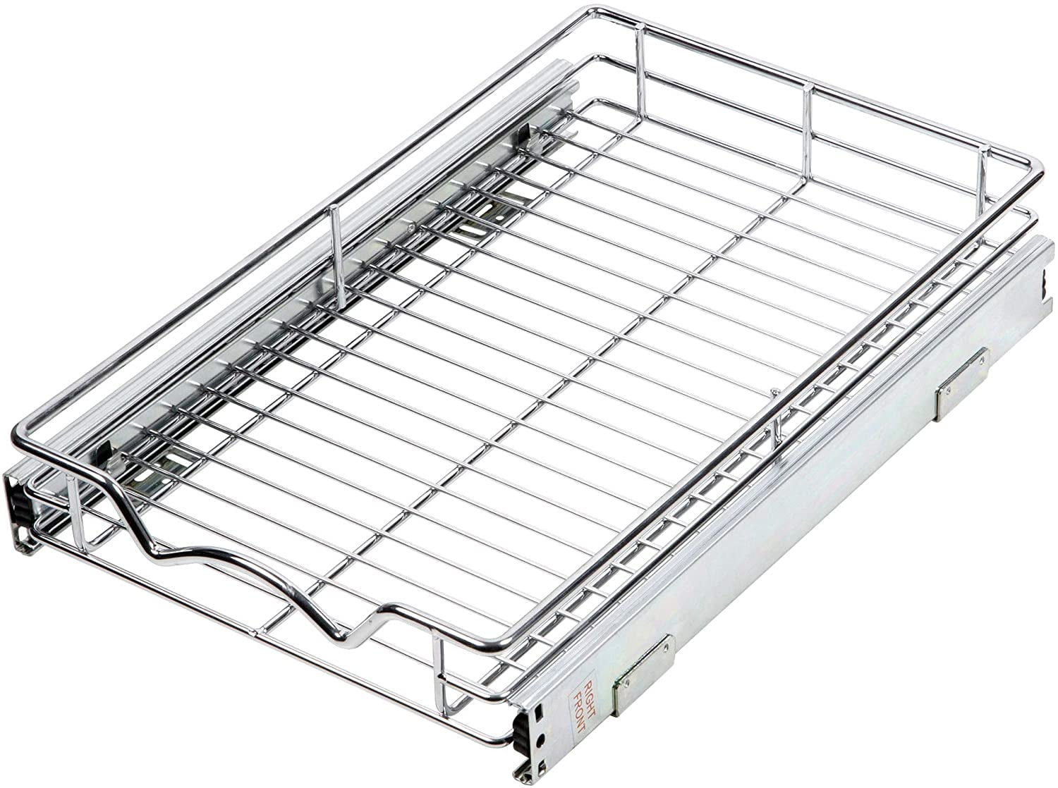 Hold N Storage Pull Out Heavy Duty Slide Out Pots and Pans Sliding Shelf Drawer Cabinet Organizer, Chrome - Image 2